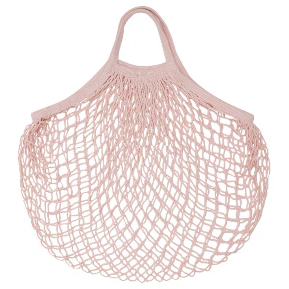 Light pink netted bag
